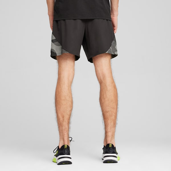 Short PUMA FIT 7 po, homme, PUMA Black-Q2 print, extralarge